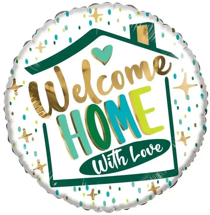Welcome Home With Love Folie Ballon - 45 cm - Ballonnenshop.nl
