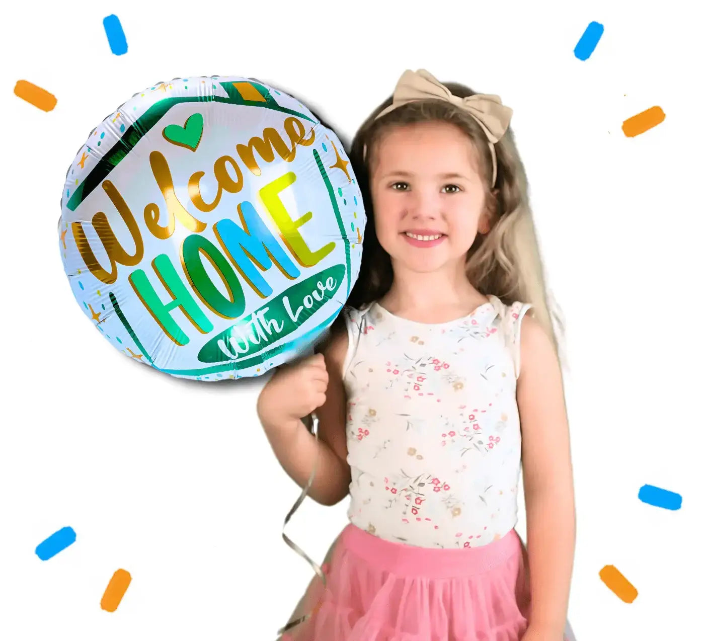 Welcome Home With Love Helium Ballon - Gevuld Met Helium - 45 cm - Ballonnenshop.nl