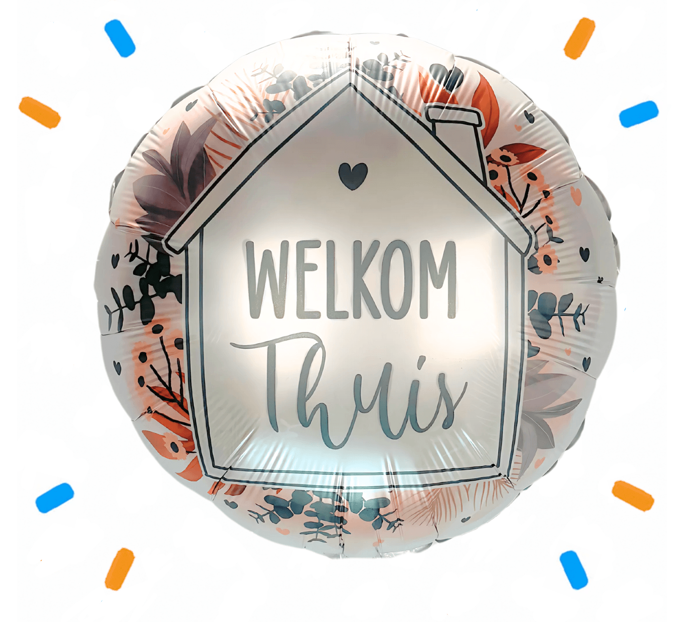 Welkom huis Helium Ballon - Gevuld Met Helium - 43 cm - Ballonnenshop.nl