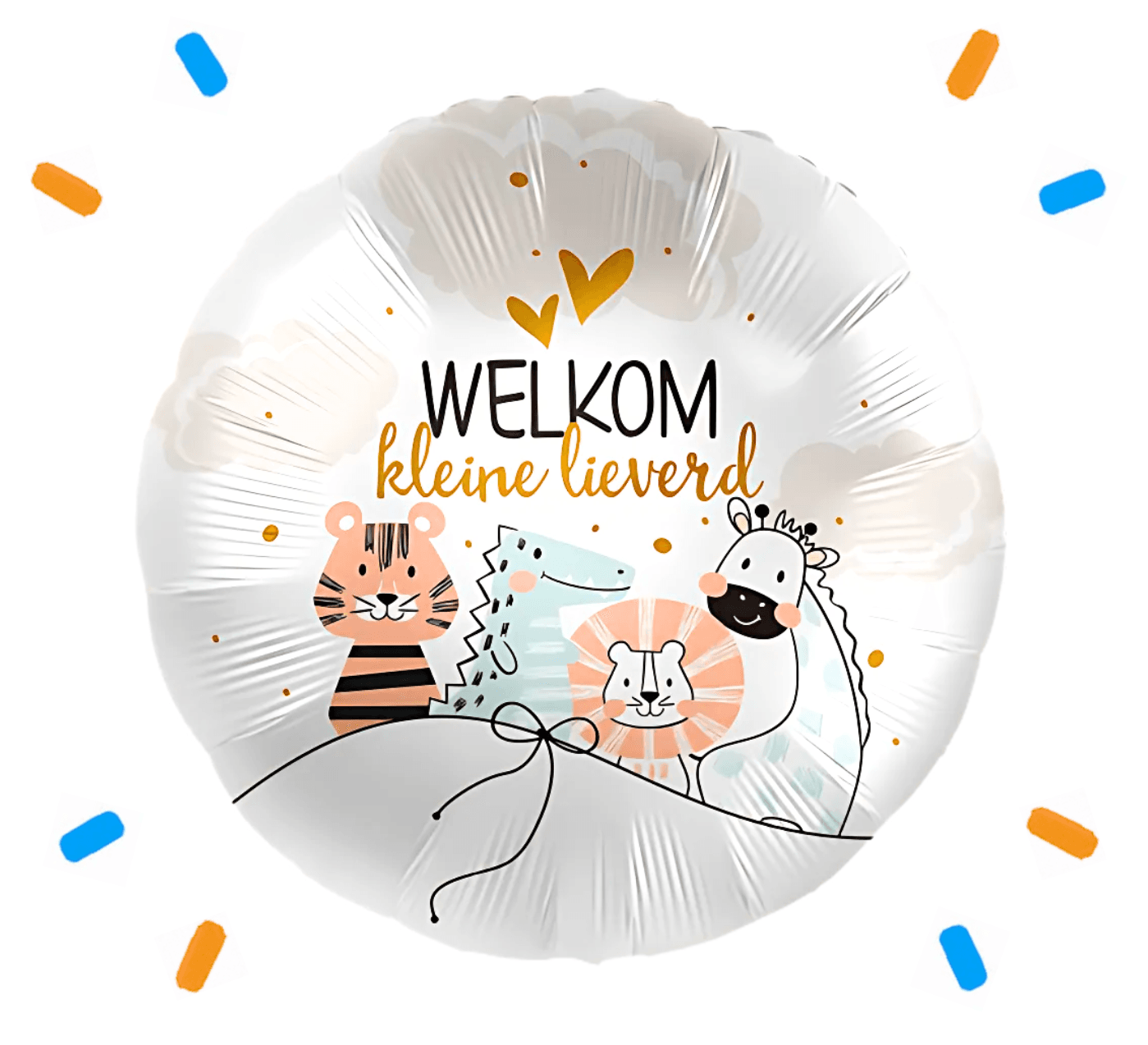 Welkom Kleine Lieverd Helium Ballon - Gevuld Met Helium - 43 cm - Ballonnenshop.nl