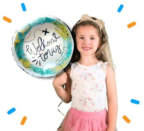 Welkom Terug Helium Ballon - Gevuld Met Helium - 43 cm - Ballonnenshop.nl