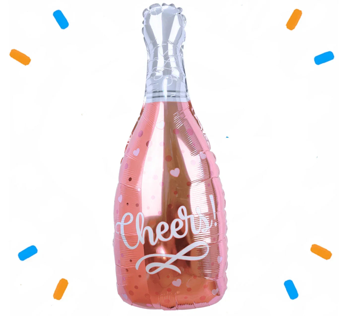 Wijn Fles Cheers Folie Ballon - 66 cm - Ballonnenshop.nl