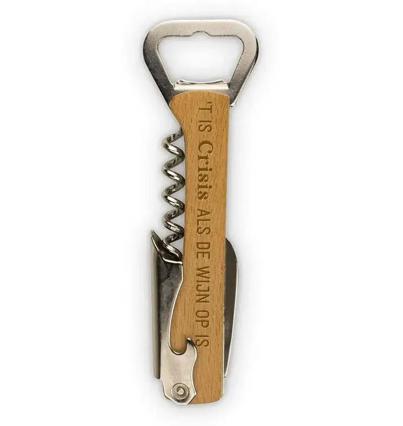 Wijn Opener - Crisis Als De Wijn Op Is - Ballonnenshop.nl