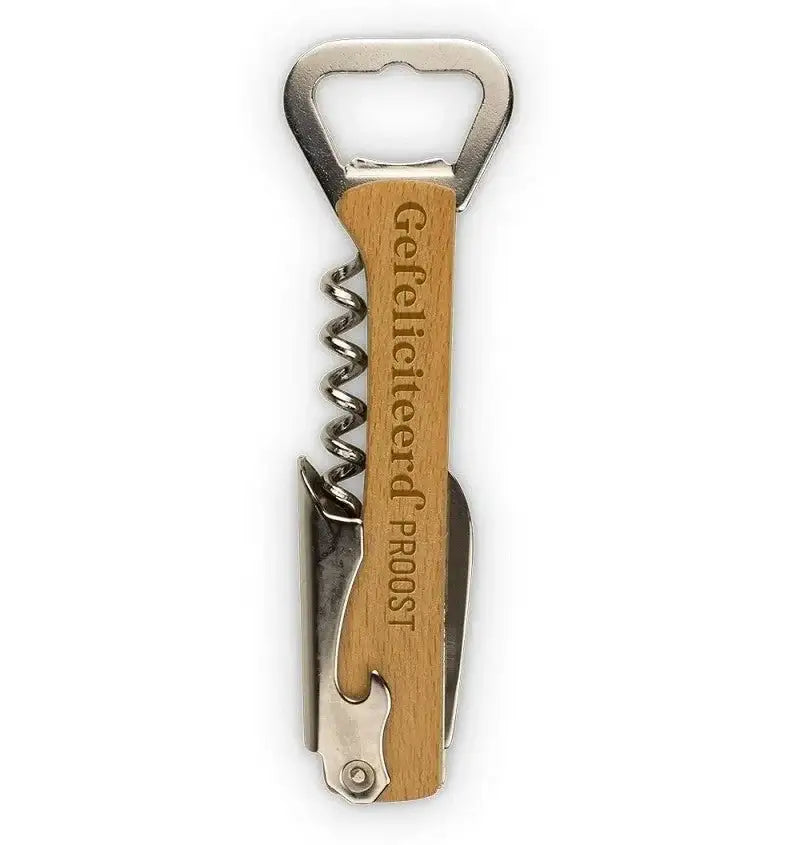 Wijn Opener - Gefeliciteerd - Ballonnenshop.nl