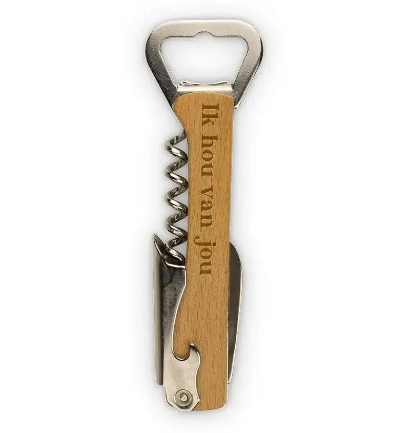 Wijn Opener - Ik Hou Van Jou - Ballonnenshop.nl