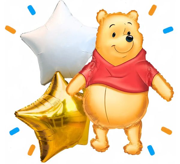 Winnie The Pooh Trosje - Gevuld Met Helium - 73 cm - Ballonnenshop.nl