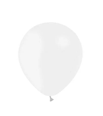 Witte Ballonnen Metallic 10 Stuks 30 cm - Ballonnenshop.nl