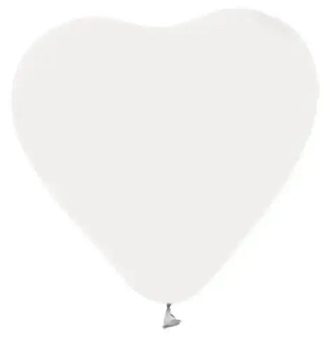 Witte Hartjes Ballonnen - 6 stuks - 30 cm - Ballonnenshop.nl