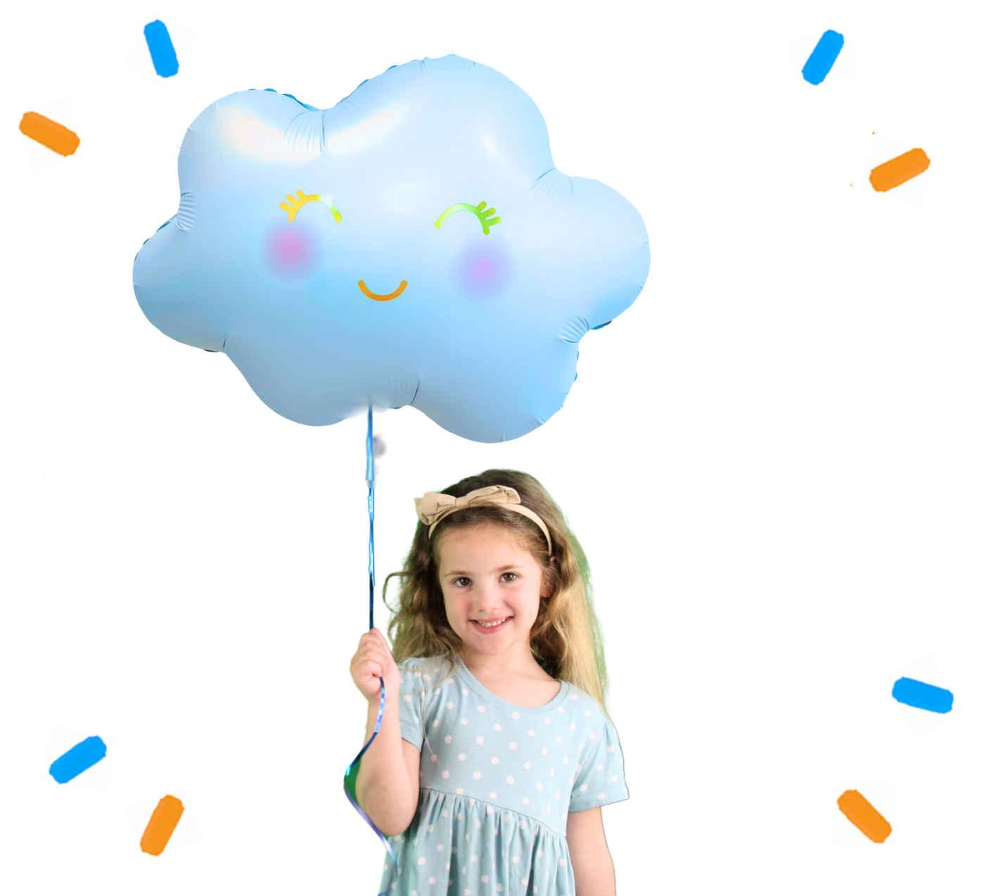 Wolk Blauw Helium Ballon - Gevuld Met Helium - 61 cm