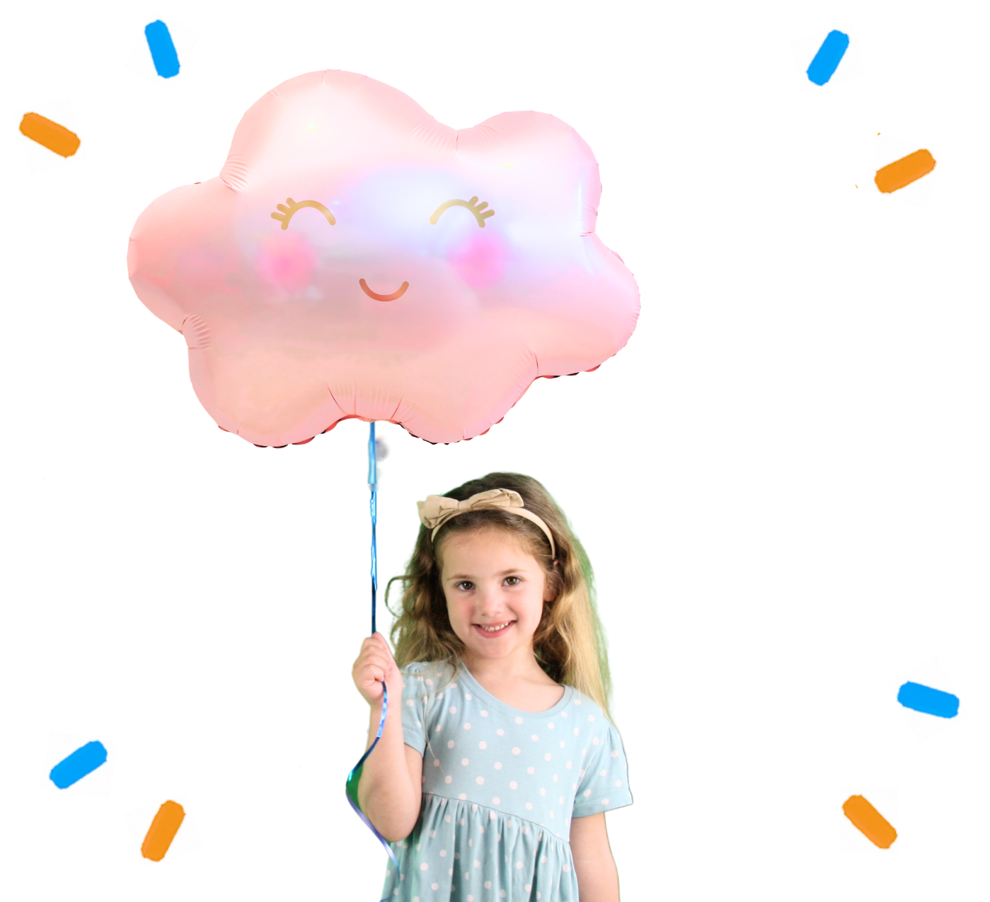 Wolk Roze Helium Ballon - Gevuld Met Helium - 61 cm