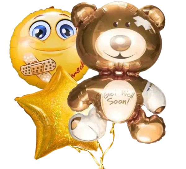 XL Get Well Soon Beer Trosje Helium Ballonnen - Gevuld Met Helium - 91 cm - Ballonnenshop.nl
