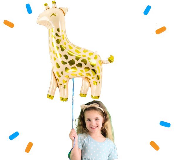 XL Giraffe Helium Ballon - Gevuld Met Helium - 120 cm - Ballonnenshop.nl
