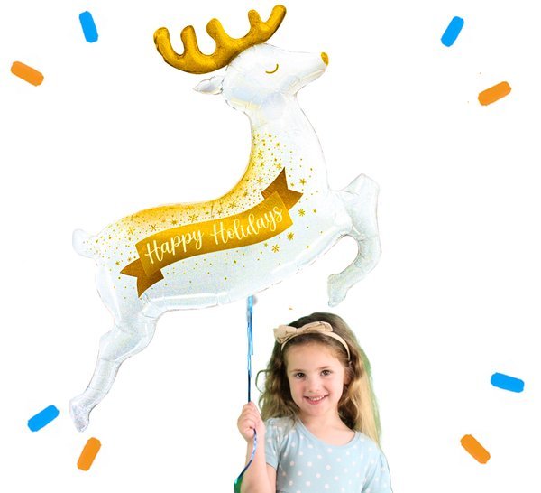 XL Happy Holidays Helium Ballon - Gevuld Met Helium - 102 cm - Ballonnenshop.nl