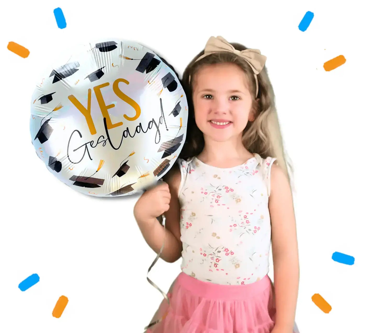 Yes Geslaagd Helium Ballon - Gevuld Met Helium - 46 cm - Ballonnenshop.nl