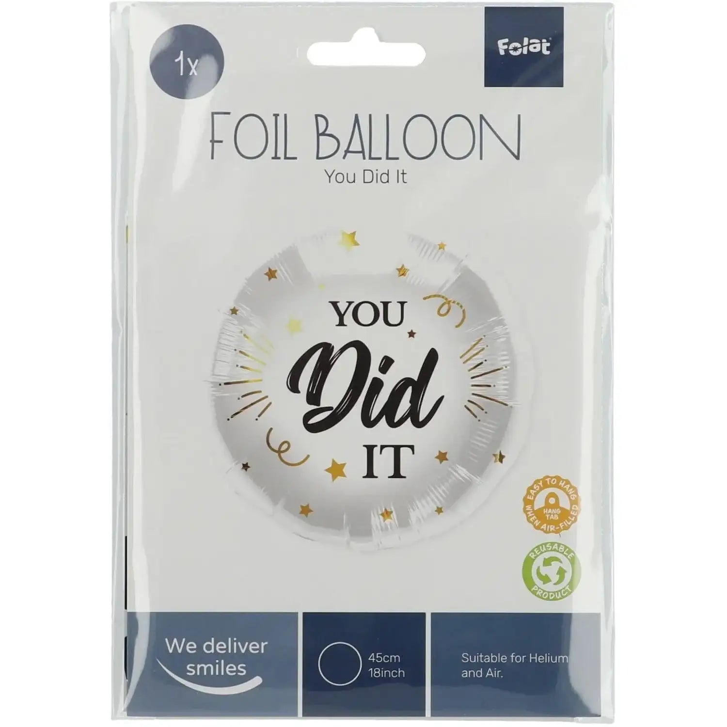 You Did It Folie Ballon - 45 cm - Ballonnenshop.nl