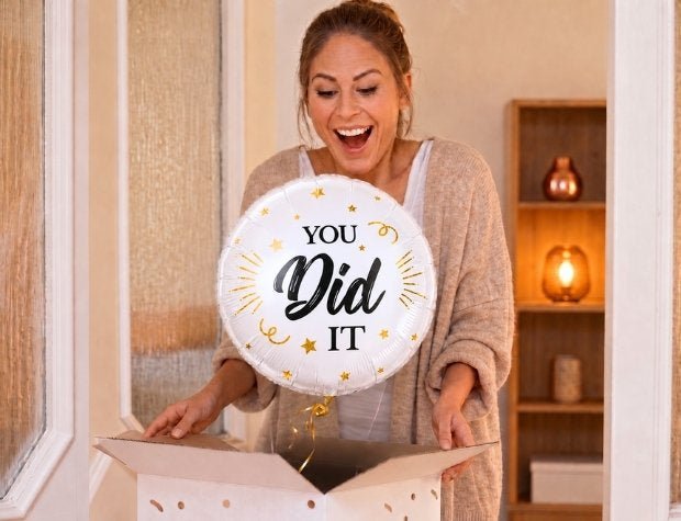 You Did It Helium Ballon - Gevuld Met Helium - 45 cm - Ballonnenshop.nl