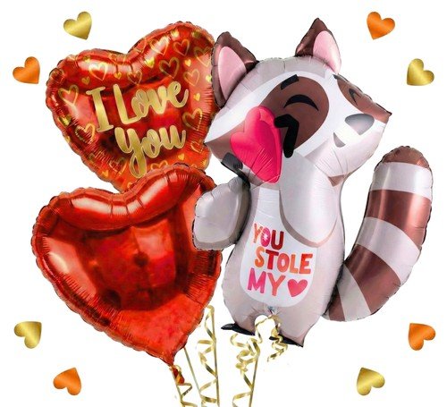 You Stole My Heart Ballonnentros - Gevuld Met Helium - 81 cm - Ballonnenshop.nl