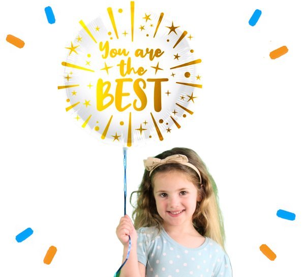Your're The Best Helium Ballon - Gevuld Met Helium - 45 cm - Ballonnenshop.nl