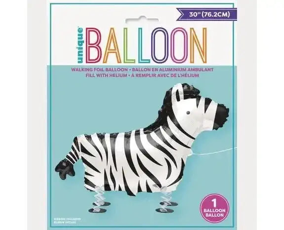 Zebra Airwalker - 76 cm - Ballonnenshop.nl