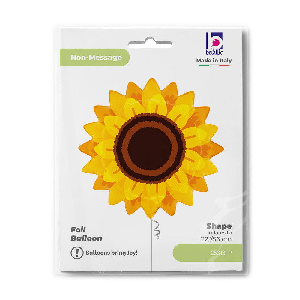 Zonnebloem Folie Ballon - 56 cm