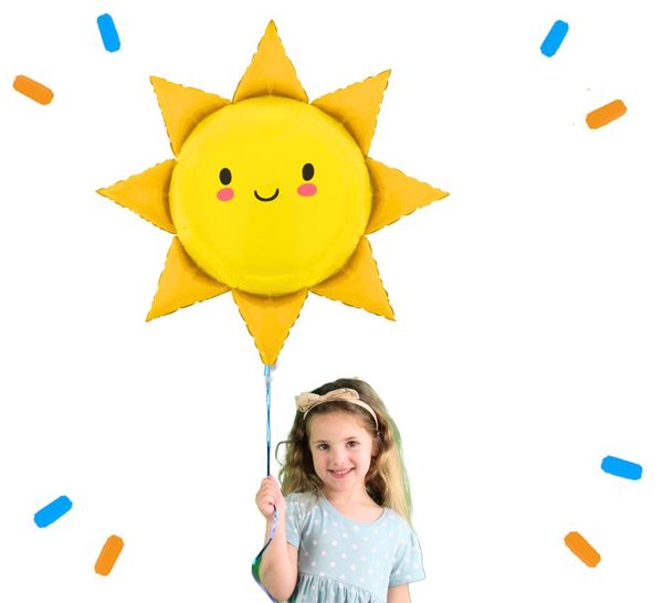 Zonneschijn voor jou, een warm gebaar - Helium Ballon - Gevuld Met Helium - 96 cm - Ballonnenshop.nl