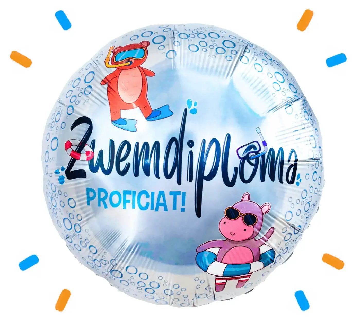Zwemdiploma Helium Ballon - Gevuld Met Helium - 46 cm - Ballonnenshop.nl