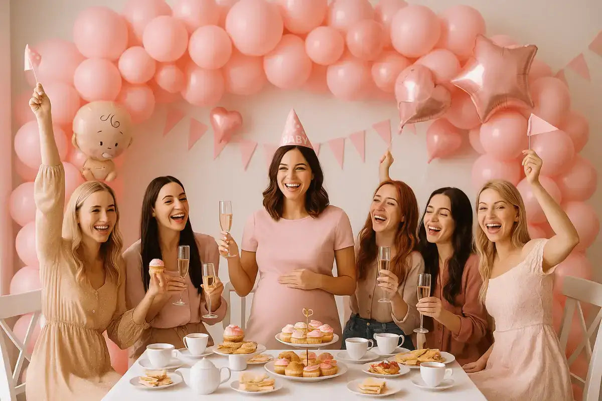 Babyshower High Tea: tips, ideeën & ballondecoratie voor een onvergetelijk feest - Ballonnenshop.nl