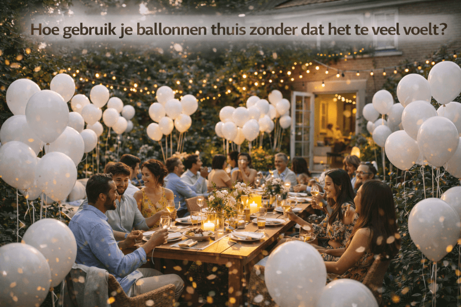 Ballonnen thuis stylen zonder dat het te veel voelt - Ballonnenshop.nl
