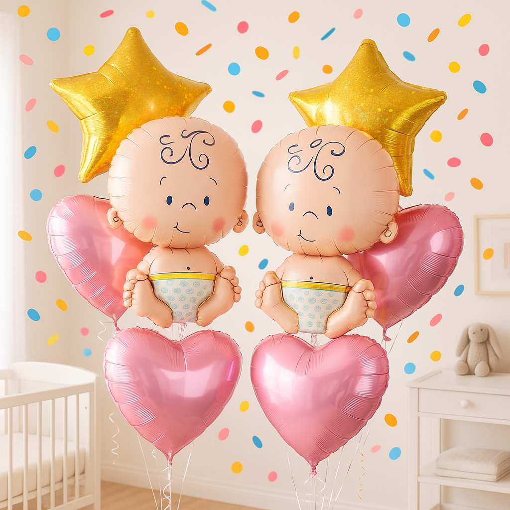 Geboortecadeau tweeling: originele tips & leuke ideeën - Ballonnenshop.nl
