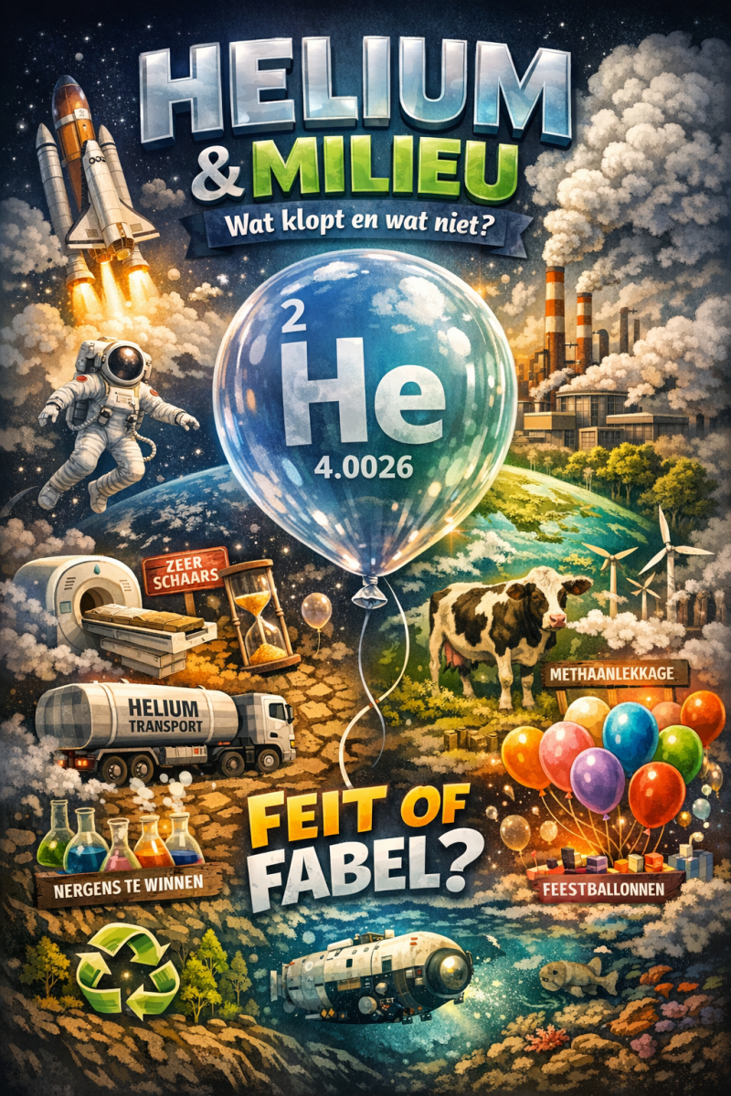 Helium en milieu: feiten en fabels - Wat klopt wel en niet - Ballonnenshop.nl