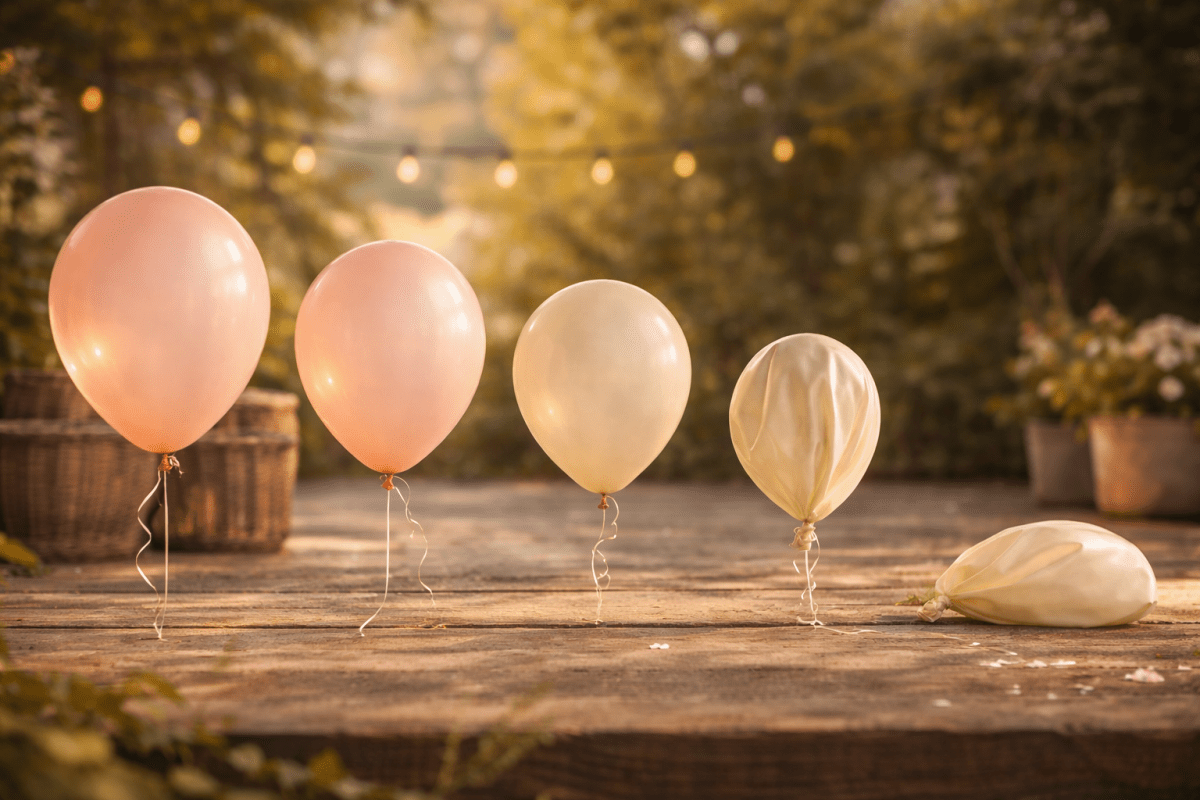 Hoe lang blijft een ballon mooi? Realistisch plannen per materiaal - Ballonnenshop.nl