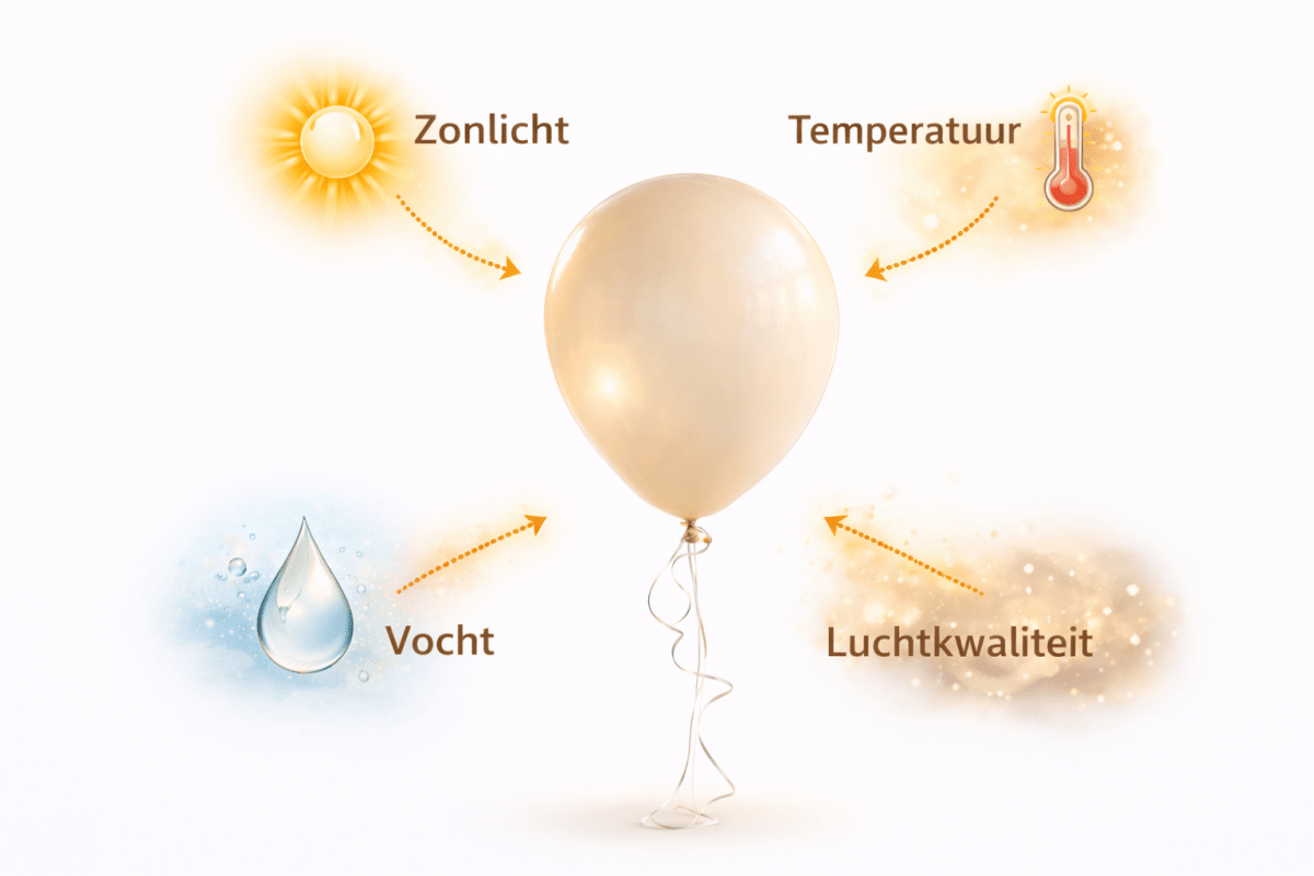 Wat beïnvloedt hoe lang een ballon blijft zweven - Ballonnenshop.nl