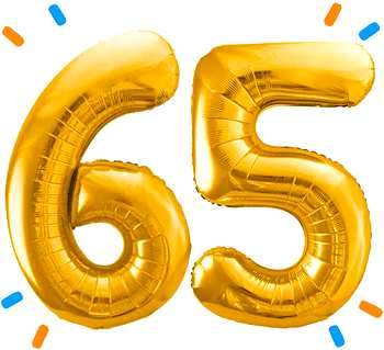65 jaar ballon versturen - Ballonnenshop.nl