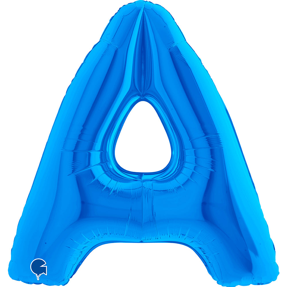 Blauwe letter ballonnen 102 cm