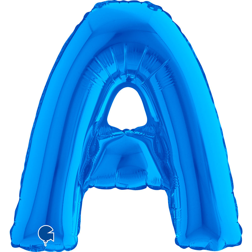 Blauwe letter ballonnen 35 cm