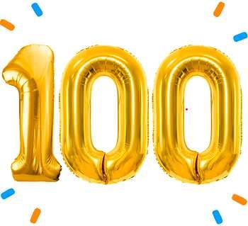 Ballon 100 Jaar Versturen - Ballonnenshop.nl