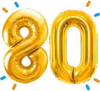 Ballon 80 jaar versturen - Ballonnenshop.nl