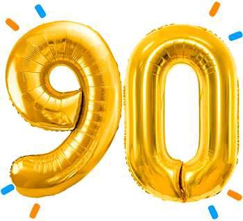 Ballon 90 jaar versturen - Ballonnenshop.nl