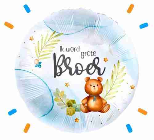 Ik word grote broer ballon versturen