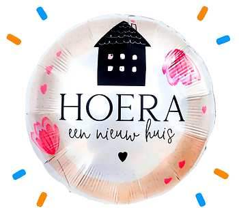 Nieuw huis ballon versturen - Ballonnenshop.nl