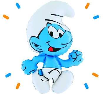 Smurfen ballon versturen - Ballonnenshop.nl