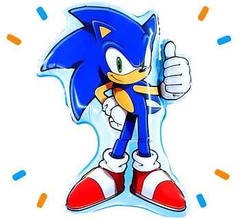 Sonic ballon versturen - Ballonnenshop.nl