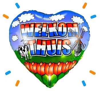 Welkom thuis ballon versturen - Ballonnenshop.nl