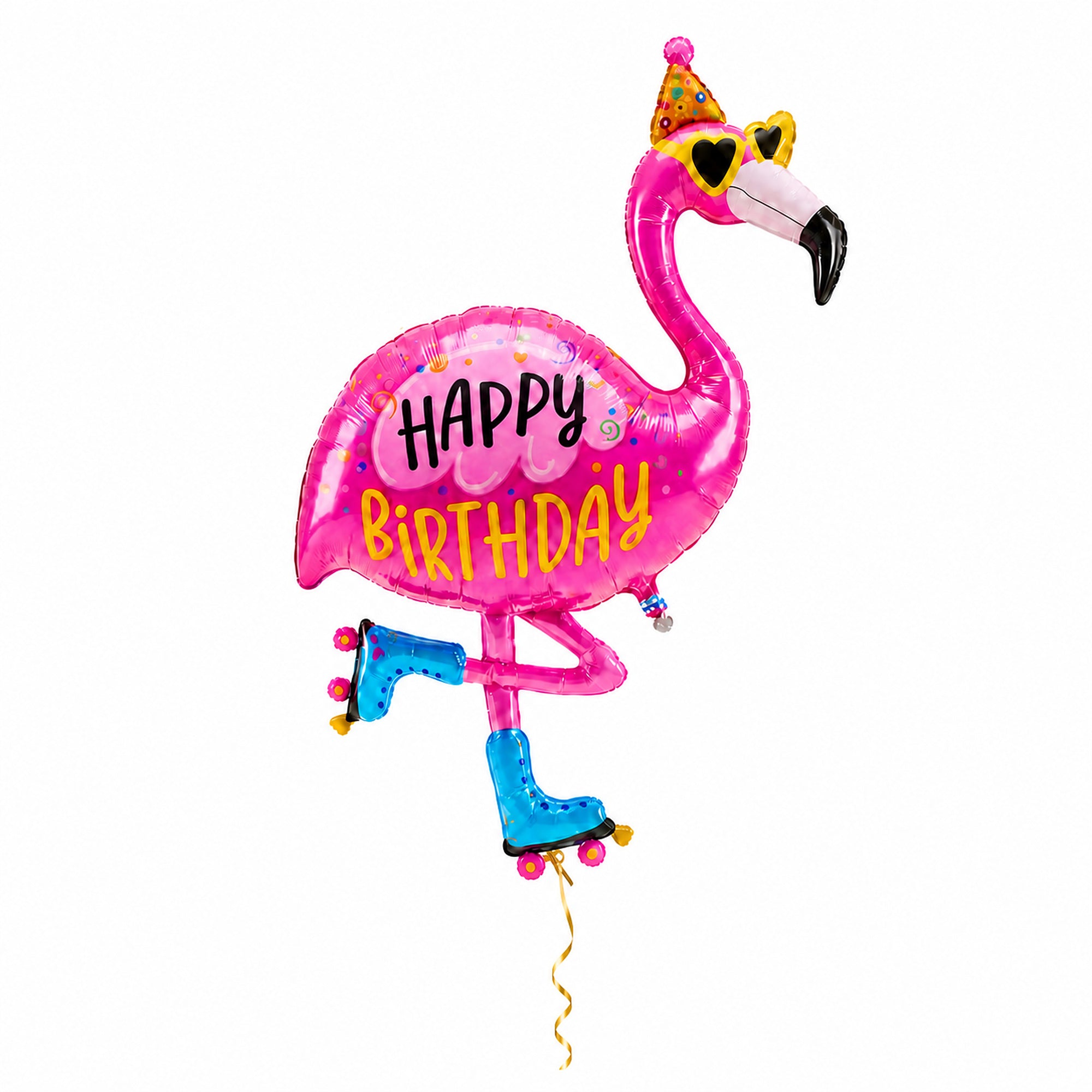 Happy Birthday Flamingo XL Ballon