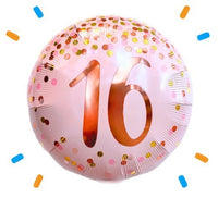 16 Jaar Helium Ballon Roze - Gevuld Met Helium - 46 cm - Ballonnenshop.nl