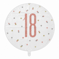 18 Jaar Folie Ballon Wit 45 cm - Ballonnenshop.nl