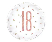 18 Jaar Folie Ballon Wit 45 cm - Ballonnenshop.nl