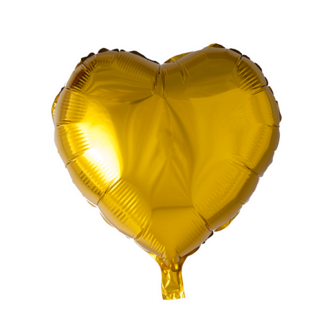 Helium Ballon Hart - Goud - 46 cm