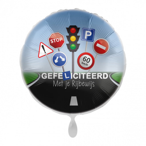 Rijbewijs Helium Ballon - Gevuld Met Helium - 43 cm
