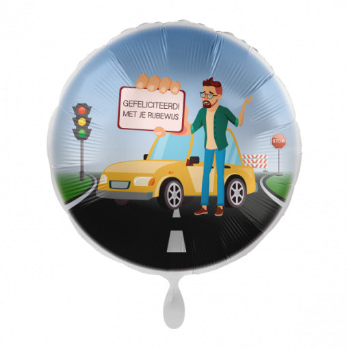 Rijbewijs Helium Ballon Man - Gevuld Met Helium - 43 cm